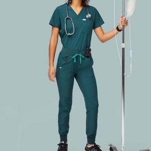 Figs scrubs FIONLITE Limited Edition Scrubs Set Jogger Caribbean Blue XS 😍